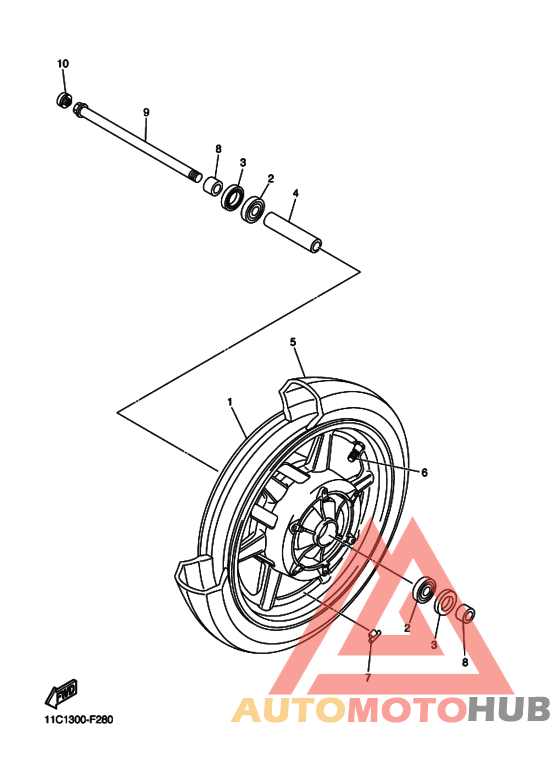 Переднее колесо