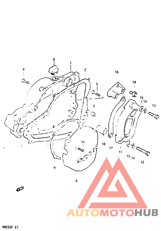 Crankcase cover ass`y  (v