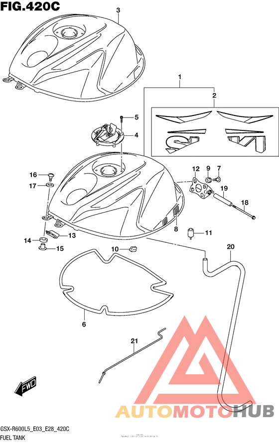 Fuel Tank (Gsx-R600L5 E33)