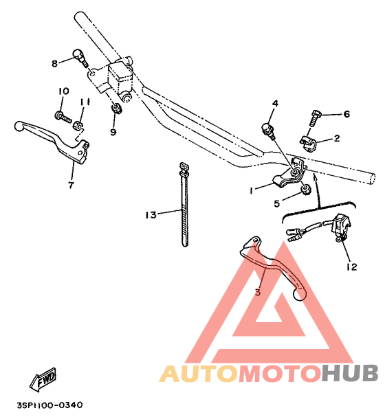 Handle switch. lever
