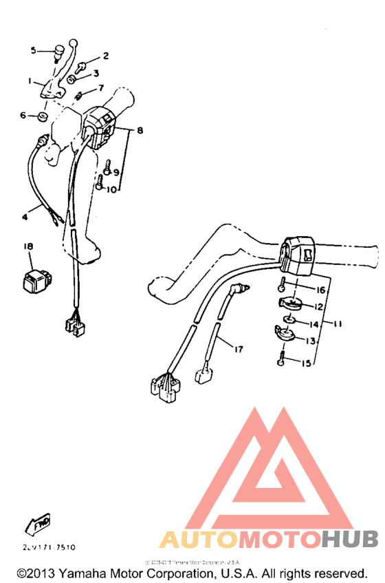 Handel switch lever