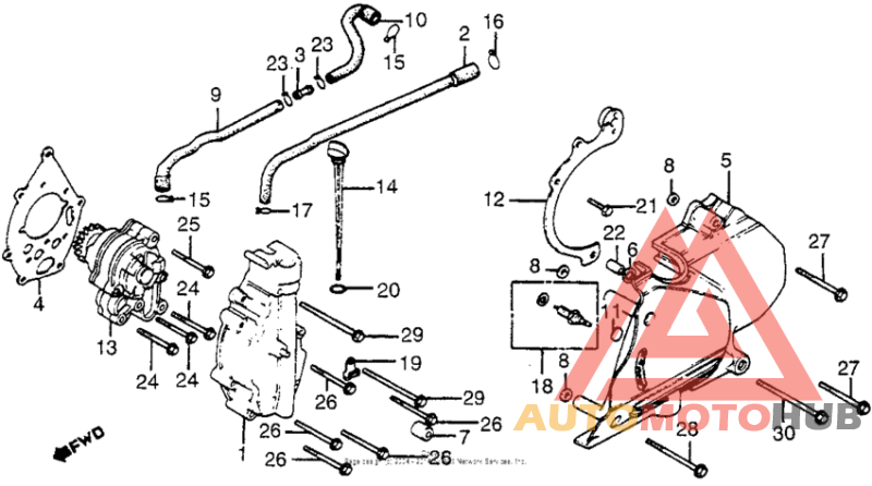 Oil pump + neutral switch