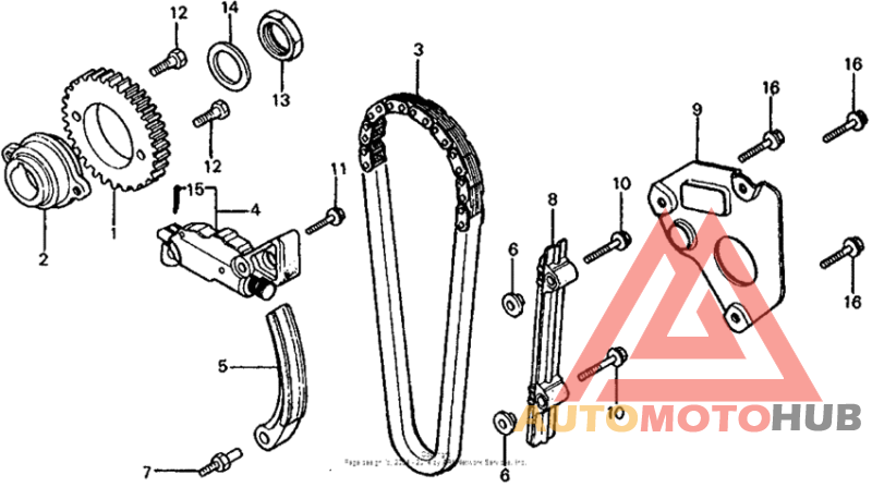 Cam chain + tensioner