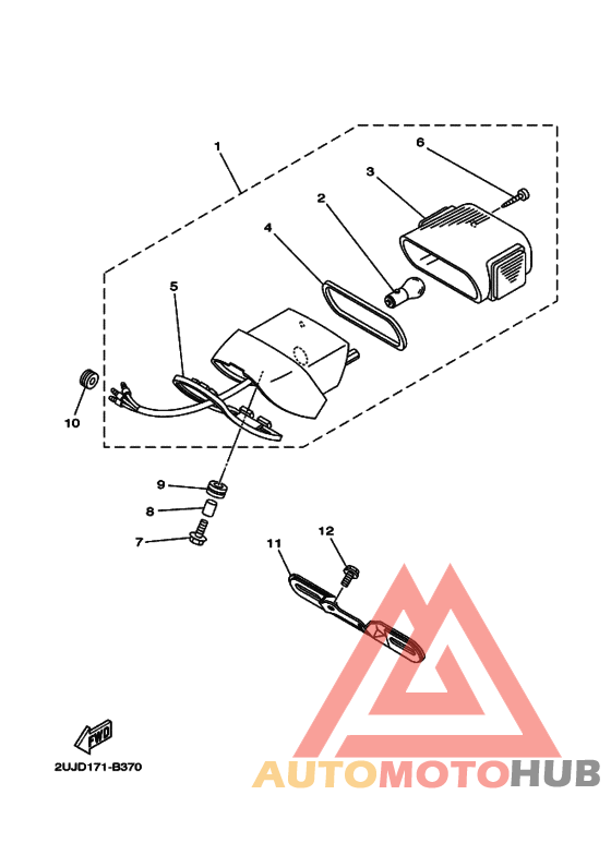 Taillight unit ass`y