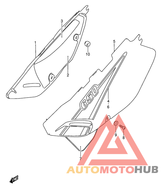 Обтекатель задний