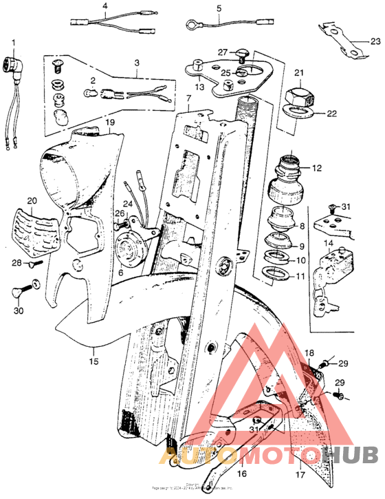 Front fork + front fender