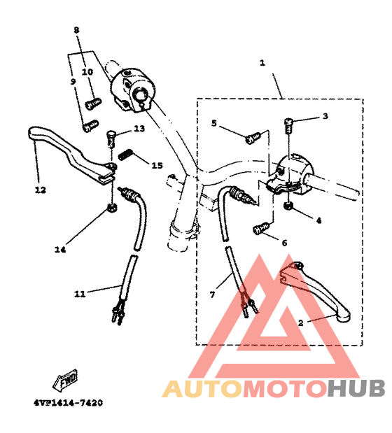 Handle switch. lever