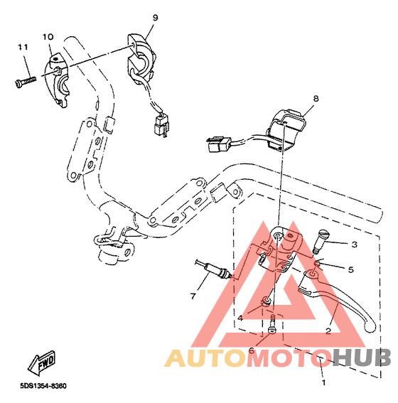 Handle switch. lever