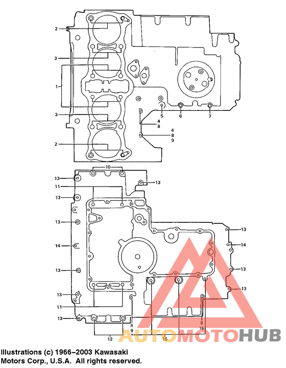Crankcase bolt & stud pattern