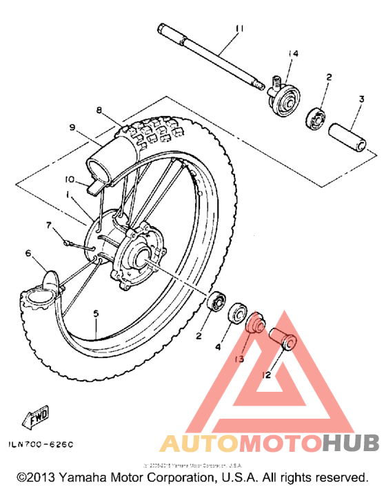 Переднее колесо