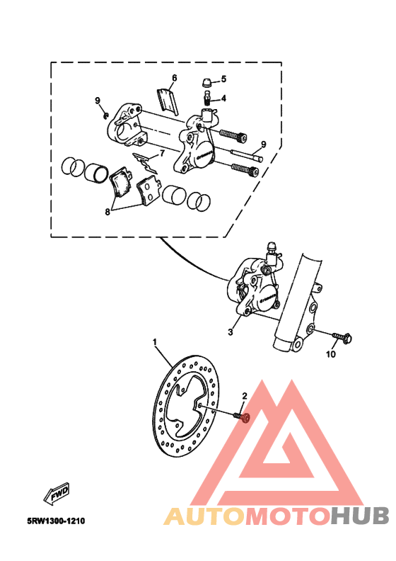 Передний суппорт