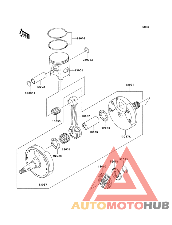 Crankshaft/piston