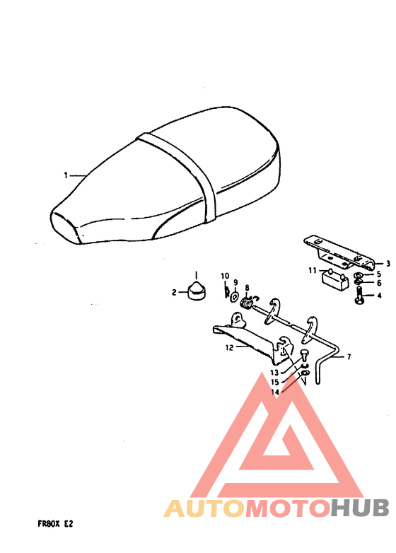 Double seat assy dark gray