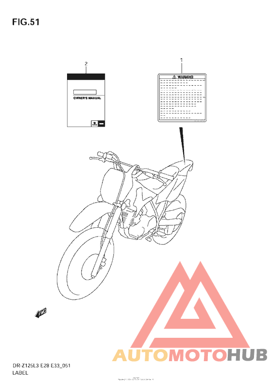 Label (Dr-Z125Ll3 E28)