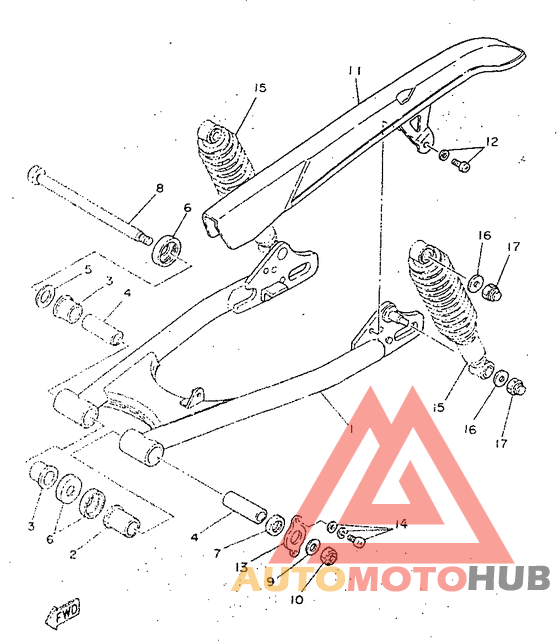 Rear arm. suspension