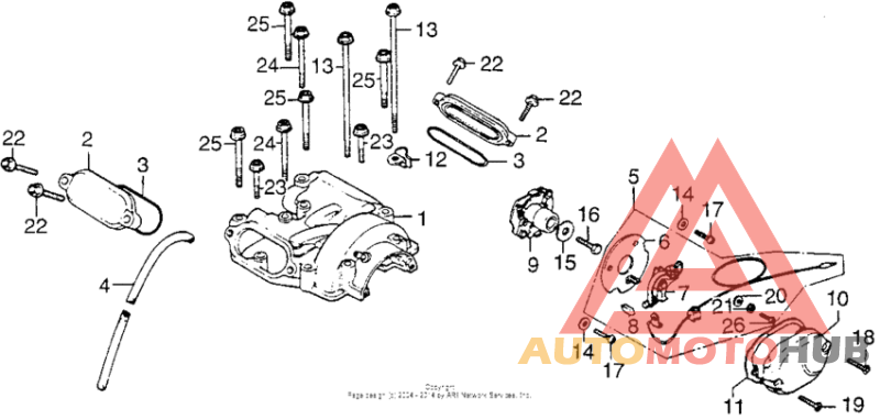 Cylinder head cover + points