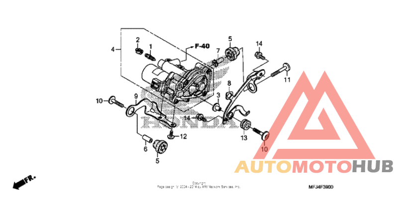 Rear power unit (cbr600ra)