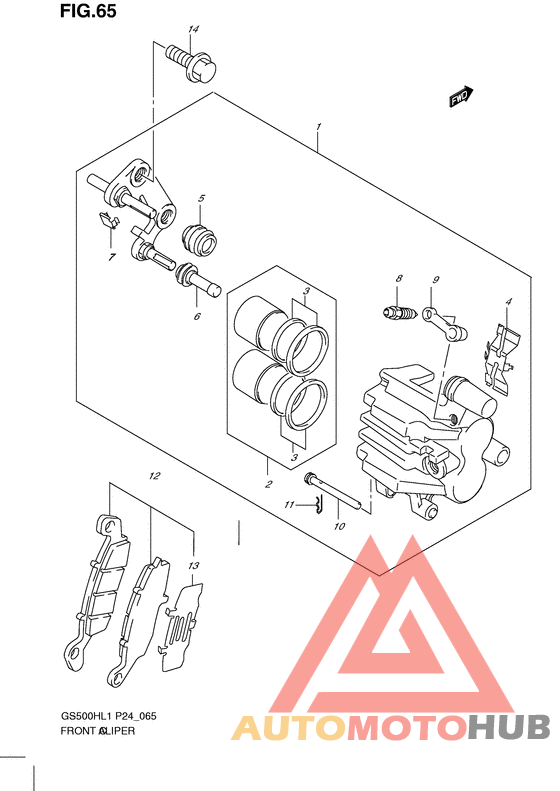Передний суппорт