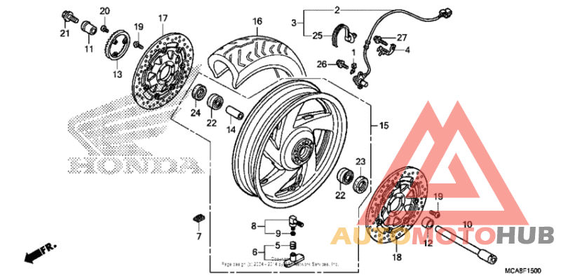 Переднее колесо