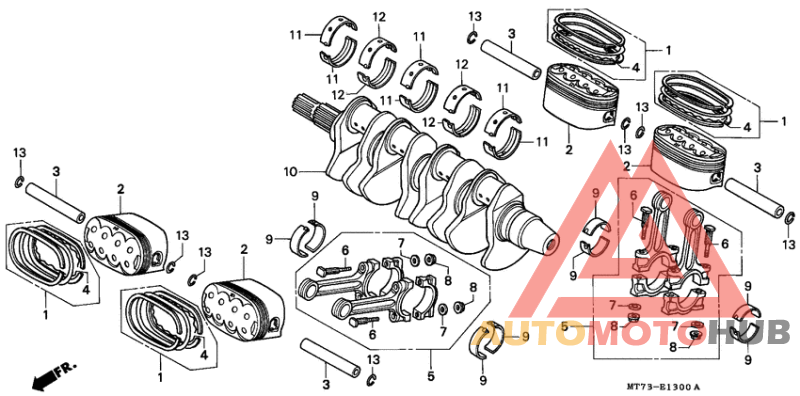 Crankshaft/piston