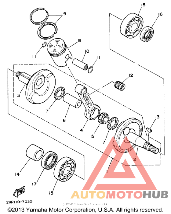 Crankshaft-piston
