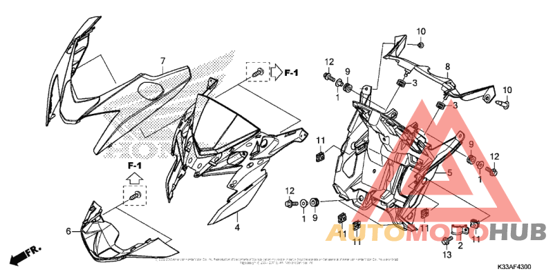 Передний обтекатель
