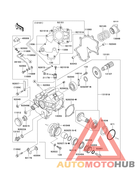 Front bevel gear(1/3)