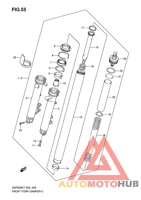 Демпфер передней вилки