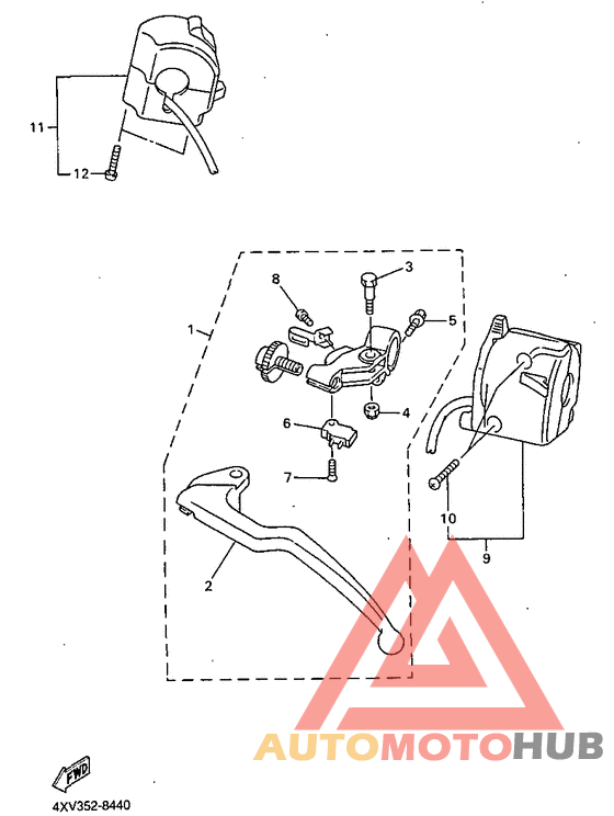Handle switch. lever