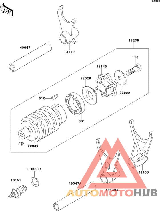 Change drum/shift fork
