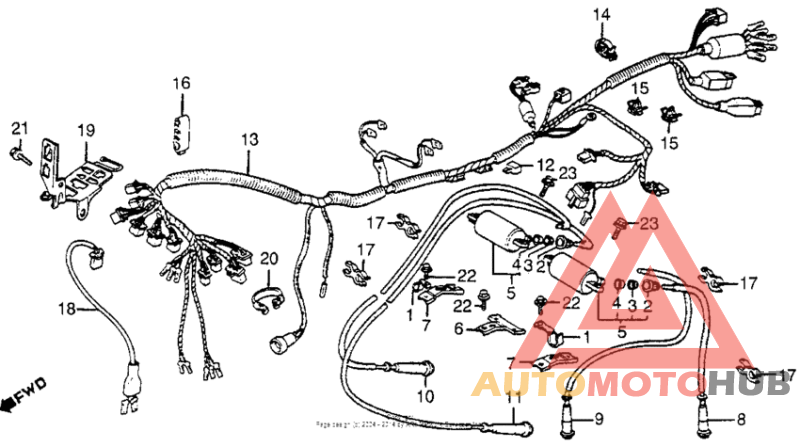 Wire harness + ignition coil