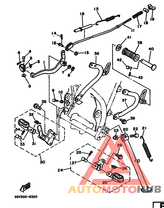 Support & repose pied