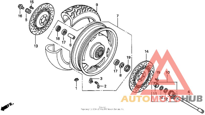 Переднее колесо