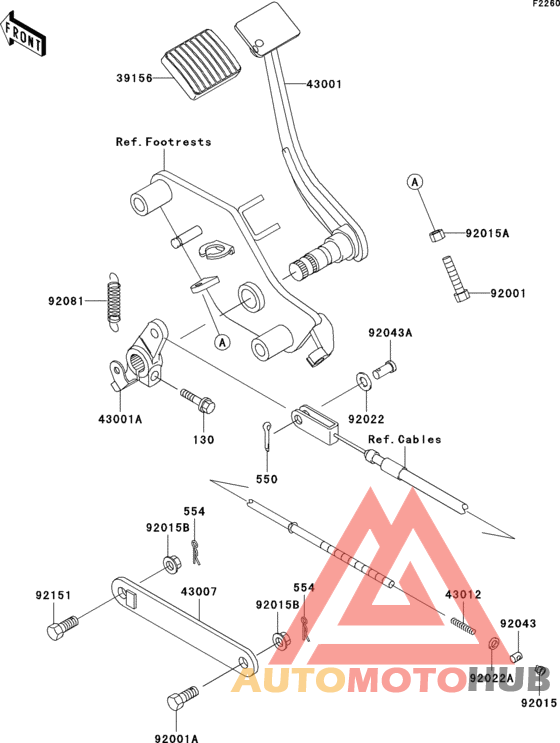 Педаль тормоза