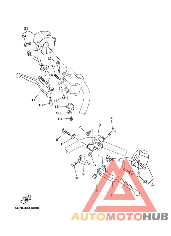 Handle switch. lever