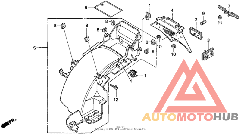 Задний бампер