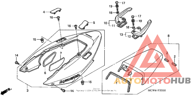 Задний обтекатель