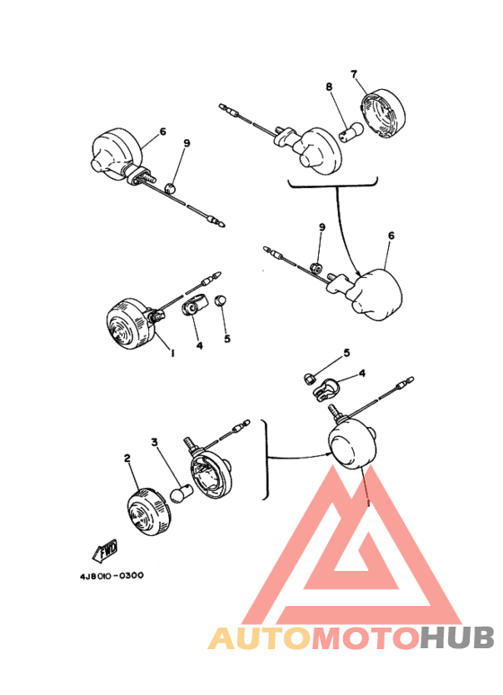 Rear flasher light assy