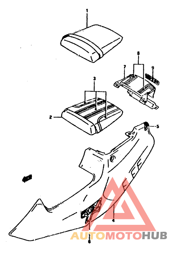 Обтекатель задний