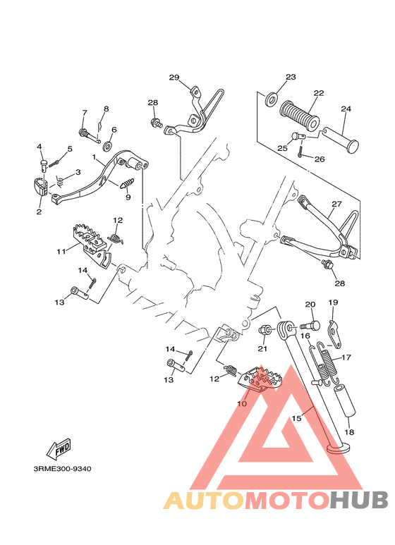 Support. repose-pied