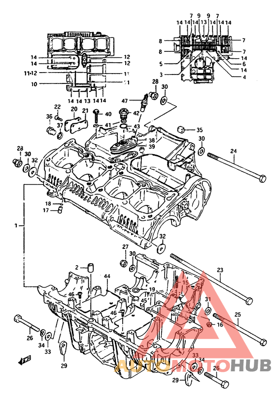 Картер двигателя