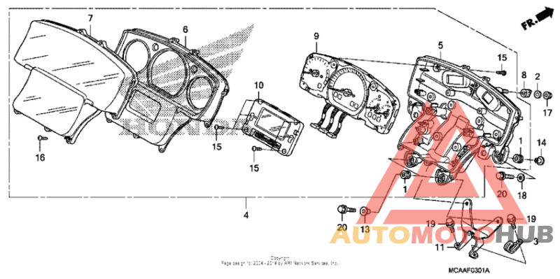 Speedometer (gl1800'06-)