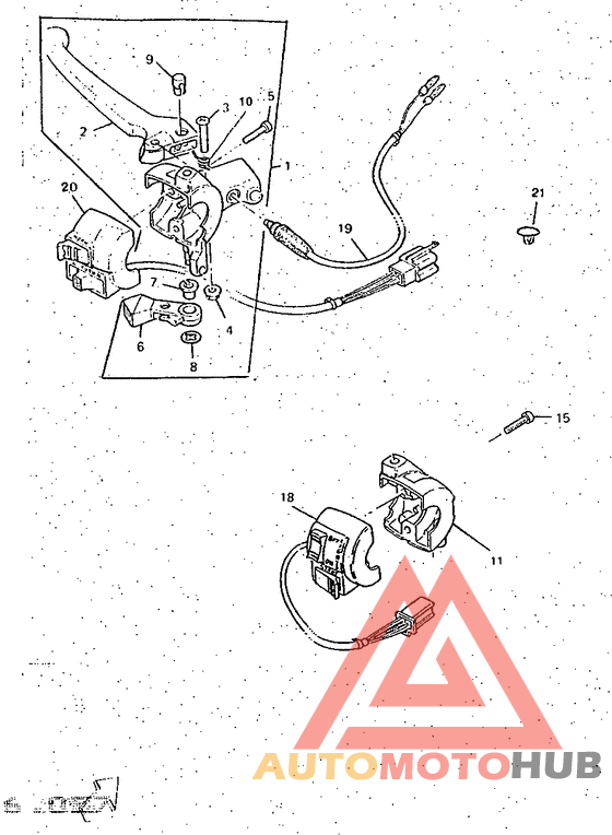 Handle switch. lever