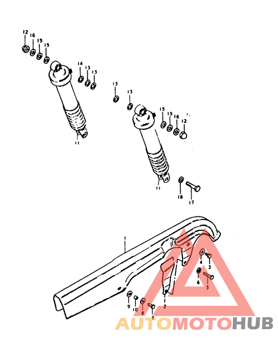 Chain case - shock absorber