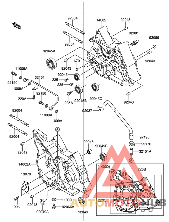 Картер двигателя