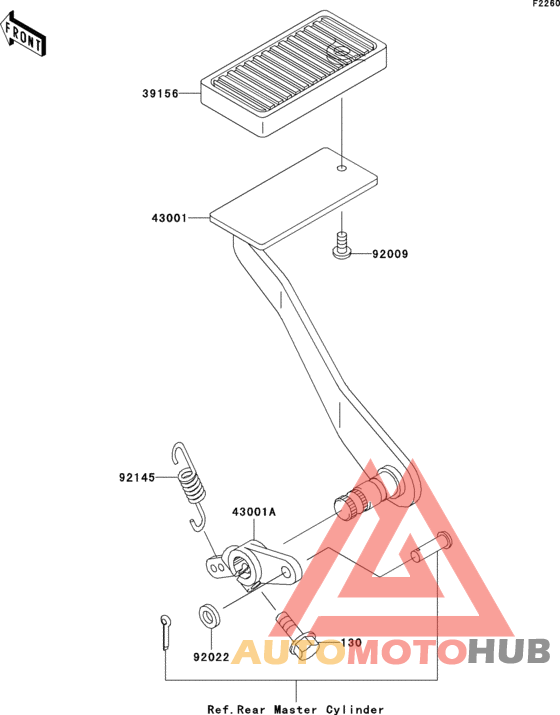 Brake pedal(a1h/a2h)