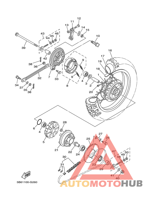 Переднее колесо