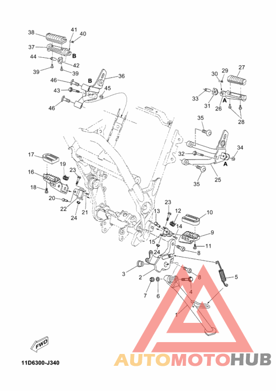 Support & repose pied