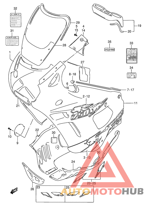 Cowling body