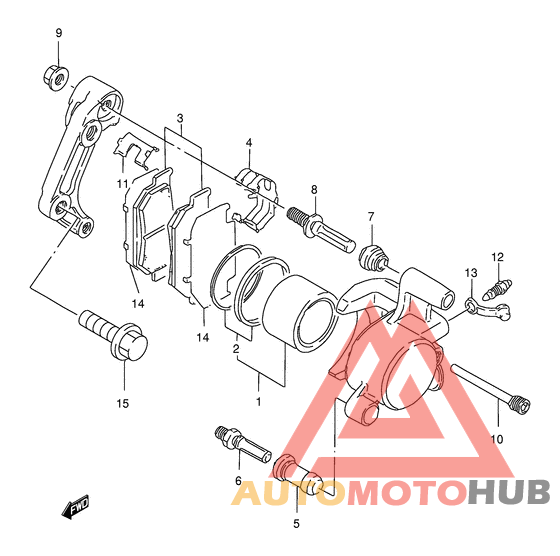 Передний суппорт